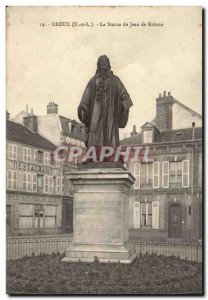 Old Postcard Dreux statue of Jean Rotrou