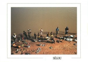 Mali Segou ethnic community life Niger river postcard