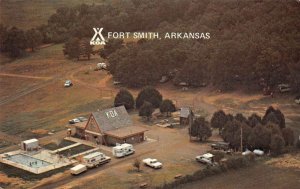 Fort Smith Arkansas KOA Campground Birds Eye View Vintage Postcard AA30831