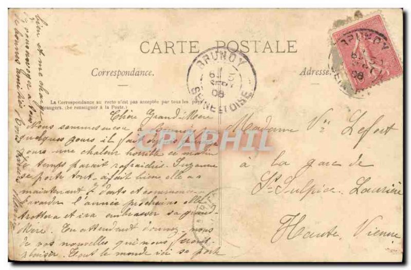 Old Postcard Foret Senart Carrefour du Chene d Antin