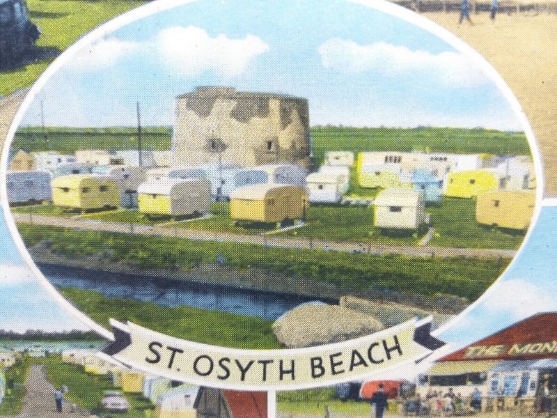 St Osyth Caravan Site Beach The Monks Head Bar Pub Clacton Vintage