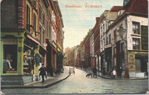 Netherlands Nijmegen Hezelstraat Vintage Postcard 04.10