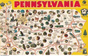 MAP : PENNSYLVANIA  , 1950-60s