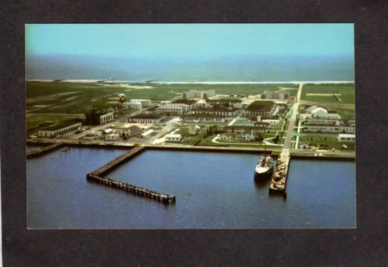 NJ Aerial US United States Coast Guard Center Ship Cape May New Jersey Postcard