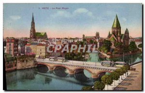 Old Postcard Metz Middle Bridge