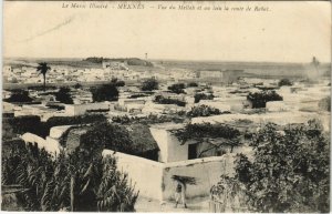 PC CPA JUDAICA, MOROCCO, MEKNÉS, VUE DU MELLAH, Vintage Postcard (b25384)