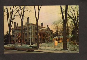 ME St Paul's Retreat House Cursillo Ctr Augusta Maine Christmas Lights Postcard