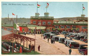 Vintage Postcard 1920's View of Old Monte Carlo Tijuana Mexico MX