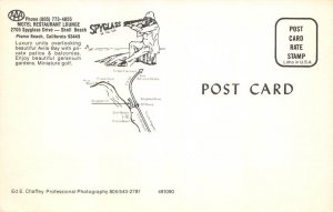 SPYGLASS INN Roadside Shell Beach PISMO BEACH, CA Avila Bay 1960s Rare Postcard