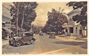 Bethlehem NH Drug & Ice Cream Store Colonial Theatre RPPC