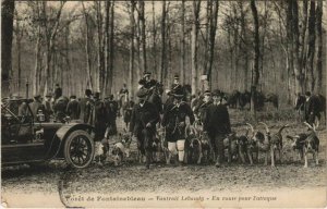 CPA Foret de FONTAINEBLEAU VAUTRAIT LEBAUDY EN ROUTE (924784)