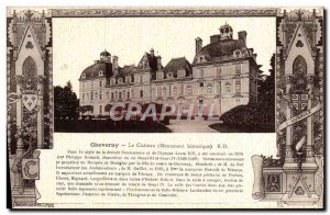 Old Postcard Cheverny Chateau