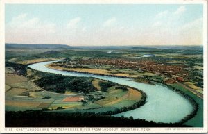 Vtg TN Chattanooga & Tennessee River View From Lookout Mountain Postcard