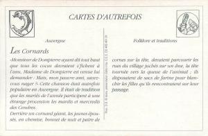 Cartes d`autrefois France Auvergne les cornards fete locale a Sauxillanges