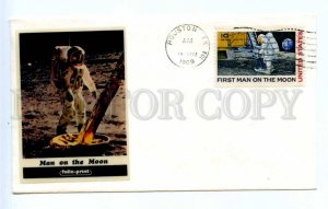 418740 USA 1969 year Man on the MOON SPACE COVER