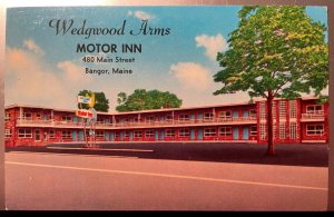 Vintage Postcard 1950's Wedgwood Arms Motor Inn, Bangor, Maine (ME)