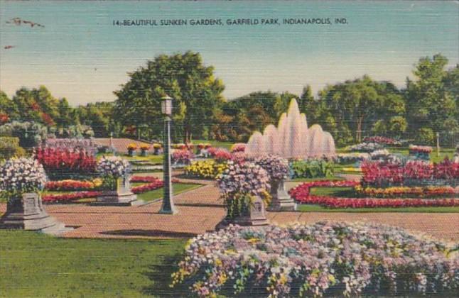 Indiana Indianapolis Beautiful Sunken Gardens Garfield Park