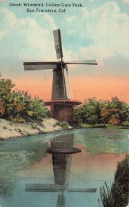 San Francisco California CA~Dutch Windmill-Golden Gate Park~1914 Postcard