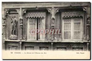 Old Postcard Thiers La Maison De L & # 39Homme Des Bois