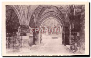 Old Postcard From Abbey Jumieges Entree of & # 39abbaye