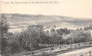 The Lebanon Valley North from the State Road, Real Photo Mount Lebanon, NY, U...