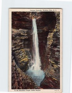 Postcard Cavern Cascade, Watkins Glen, New York
