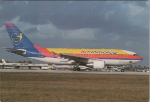 Aviation Postcard - Air Jamaica A-310-300 Aeroplane at Miami Airport Ref.RR16851