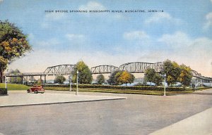 High Bridge Mississippi River Muscatine, Iowa