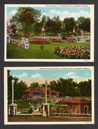 MO Lot 2 Fassnight Park Postcards SPRINGFIELD MISSOURI