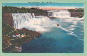 New York Niagara Falls General View Niagara Falls Artvue 1958