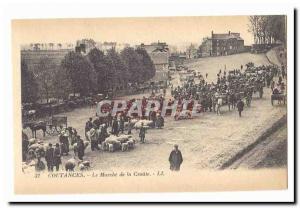 Coutances Old Postcard The Walking Road (sheep) TOP