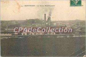 Postcard Old Montbard Factories metallurgy