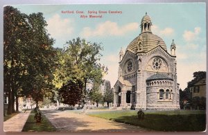 Vintage Postcard 1907-1915 Spring Grove Cemetery, Hartford, Connecticut (CT)