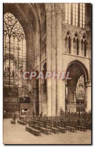 Old Postcard Brussels Collegiate Ss Michel Gudule The Transept North and Wind...
