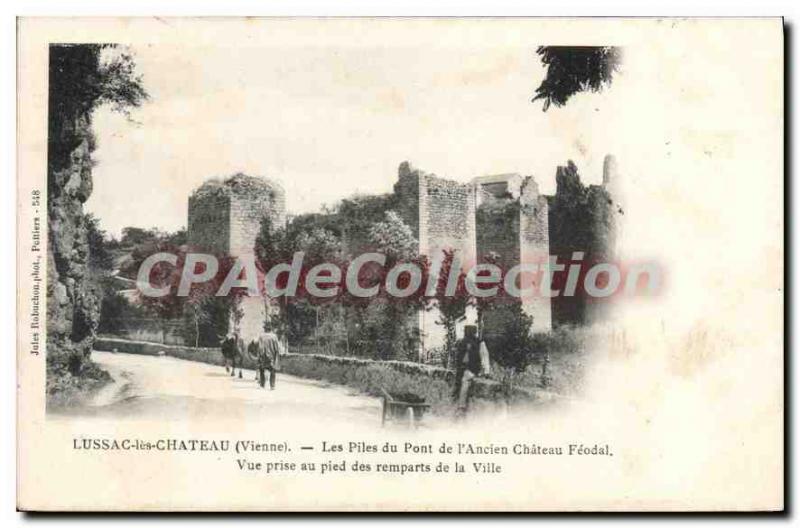 Postcard Old Lussac les Chateau (Vienna)