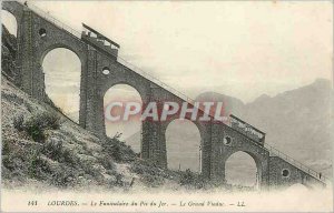 Old Postcard Lourdes Funiculaire du Pic du Jer Grand Viaduct