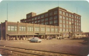 Canada, Moncton NB T Eaton Maritimes Limited Store, Classic Cars, Bus Postcard