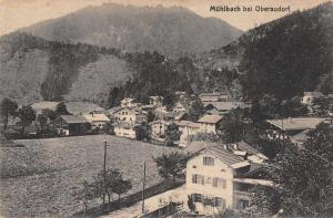 Oberaudorf Bavaria Germany birds eye view of area antique pc Z17881