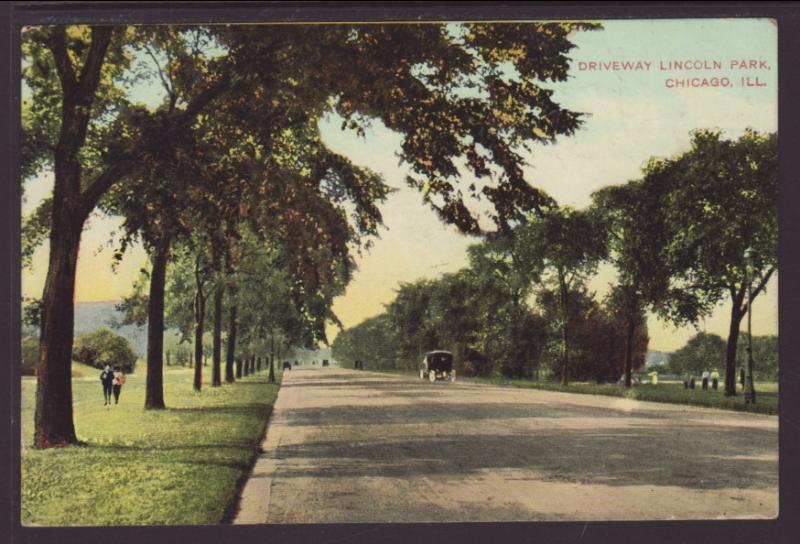 Driveway,Lincoln Park,Chicago,IL Postcard