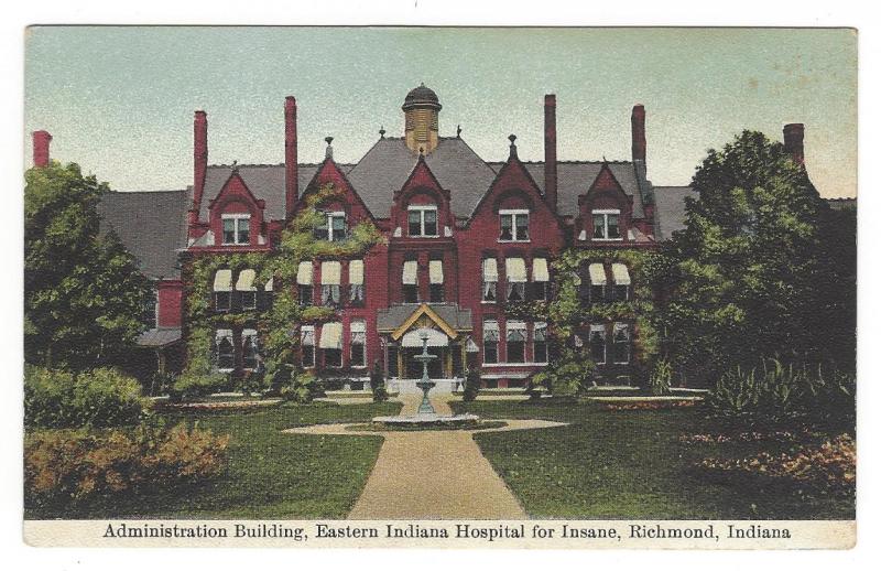 Eastern Indiana Hospital for Insane, Richmond, IN. Administration Building