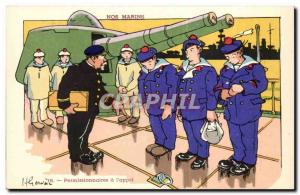 Our Marins- Permittees has the & # 39appel --bateau-Postcard Old Illustrator ...