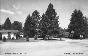 Libby Montana Evergreen Motel Real Photo Vintage Postcard AA12624