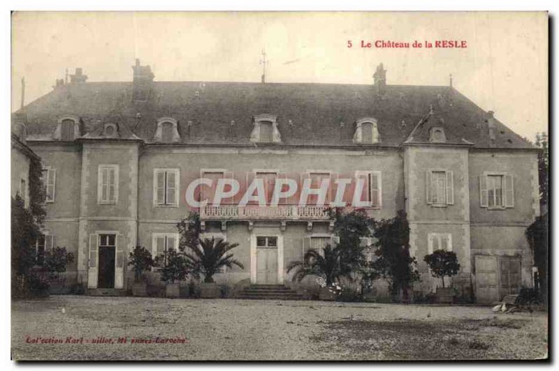 Old Postcard Chateau de la Resle