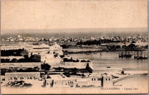Egypt Alexandria General View Vintage Postcard  C011
