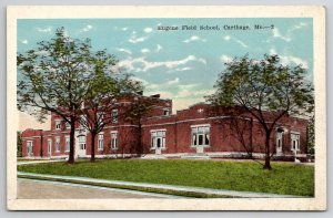 Carthage Missouri Eugene Field School Postcard G24