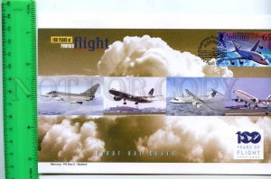 242079 ALDERNEY 100 years of FLIGHT PLANES 2003 year FDC