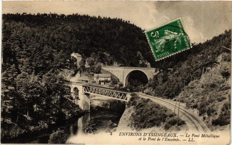 CPA Env. d'YSSINGEAUX - Le Pont Metallique et le Pont de l'Enceinte (658081)