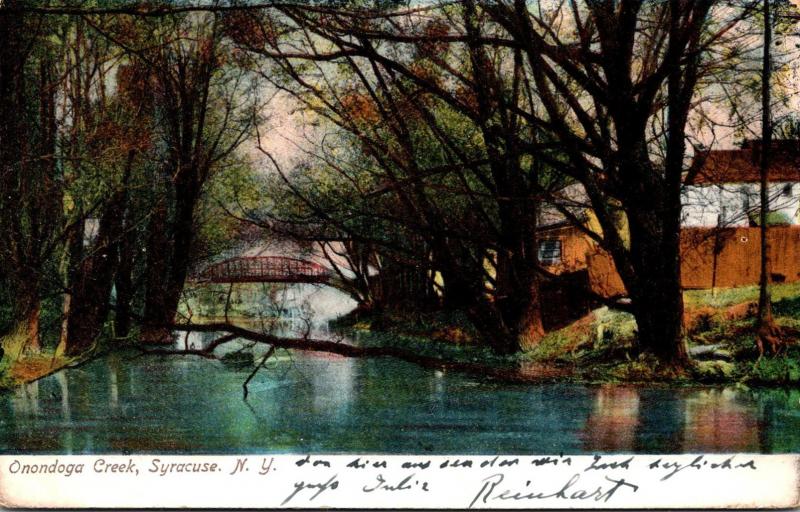 New York Syracuse Onondoga Creek 1907