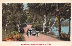 SONOMA CALIFORNIA~GREETINGS FROM POSTCARD 1920s