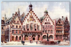 Hesse Germany Postcard View of Frankfurt A.M. Romer c1910 Oilette Tuck Art